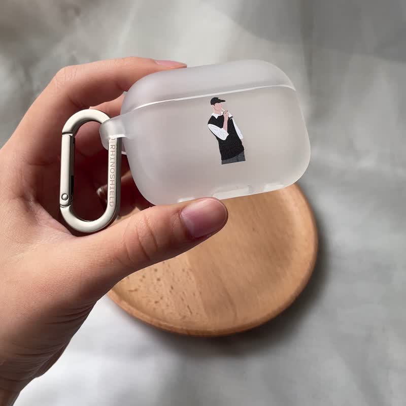 加购 (AirPods 犀牛盾壳) 似颜绘/定制化 ! 勿直接下单 - 耳机收纳 - 防水材质 