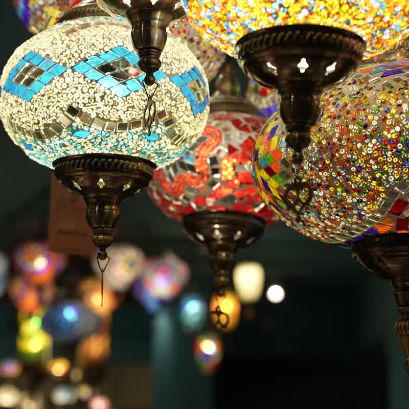 【DIY材料包】蓝色爱琴海 • 土耳其马赛克烛台 • 送礼 • 居家 - 陶艺 - 玻璃 蓝色