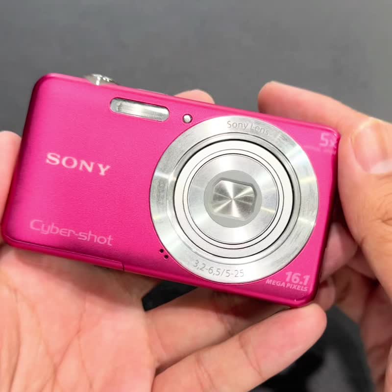 CCD 超薄 口袋相机 SONY DSC-W710 Cyber Shot 七成新 数位相机 - 相机 - 塑料 红色