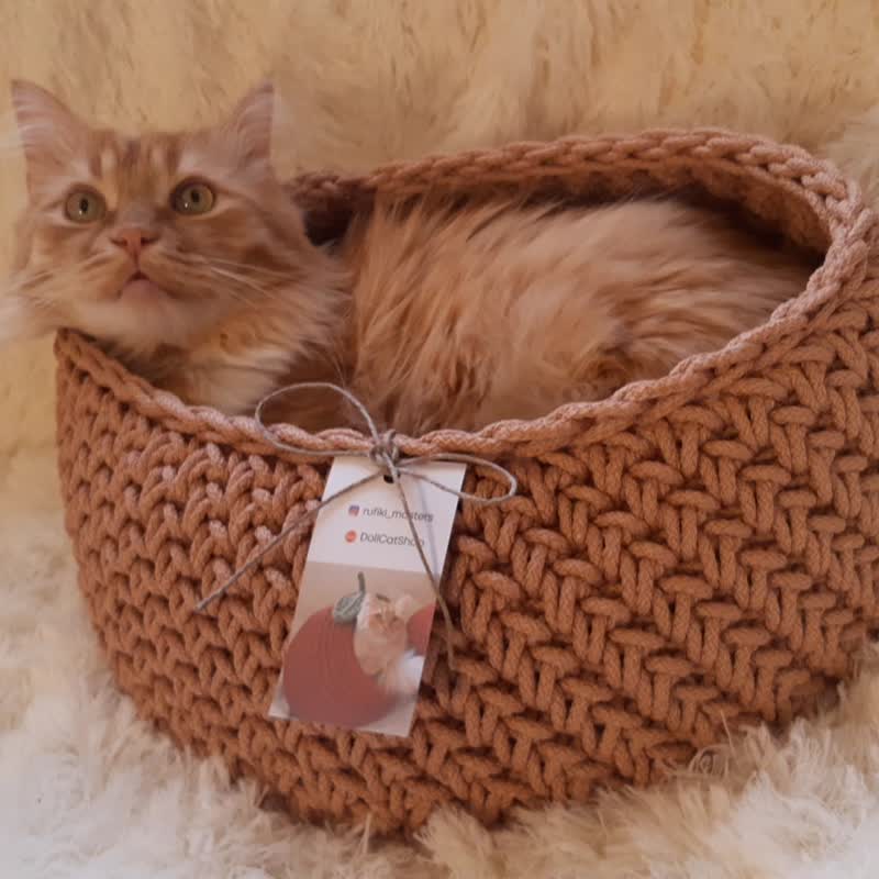 猫狗钩针床上用品 - 床垫/笼子 - 聚酯纤维 